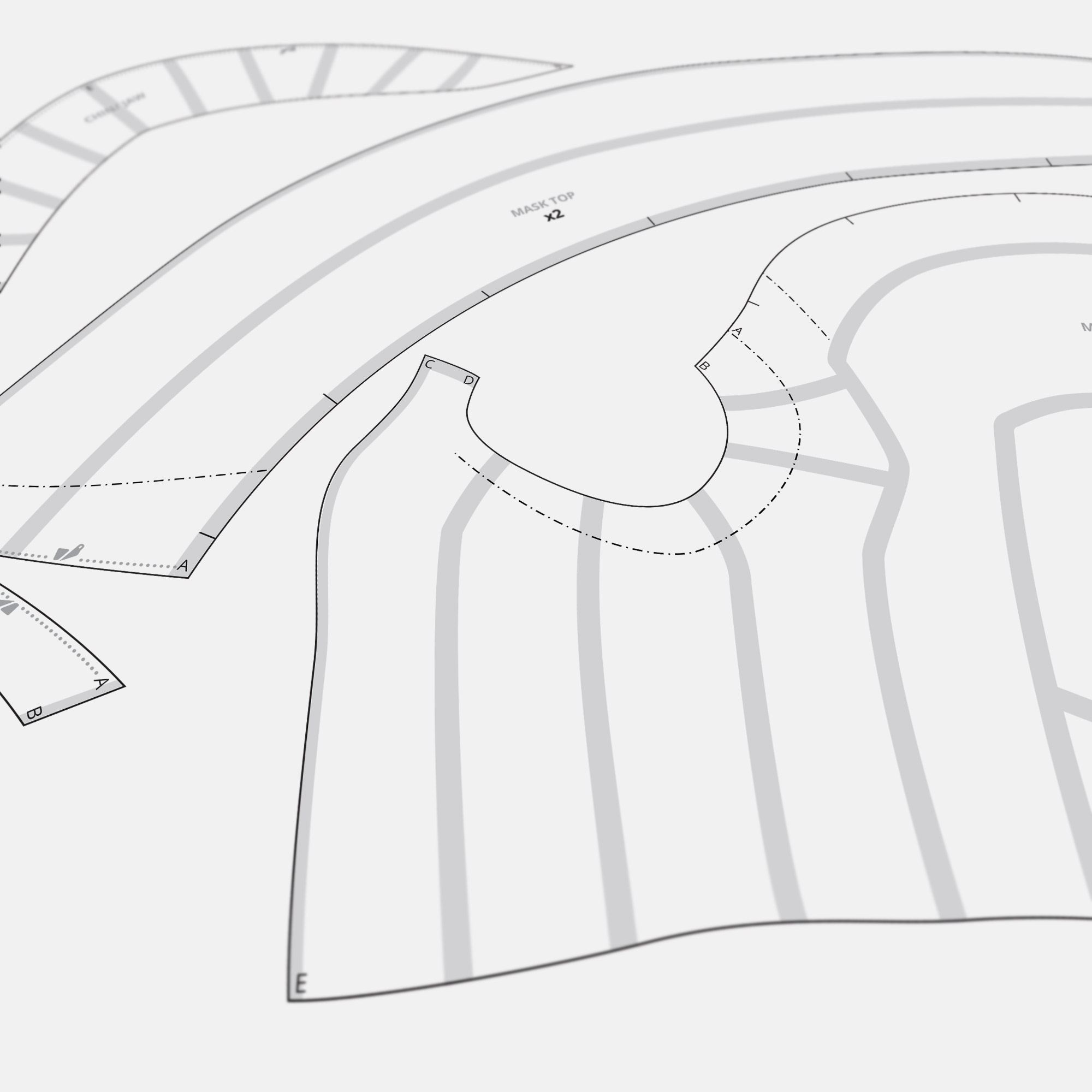 CraftCosplay Zemo Mask Pattern